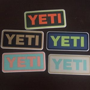 5 Yeti stickers